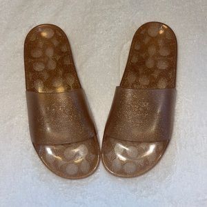 COACH SANDALS rose gold